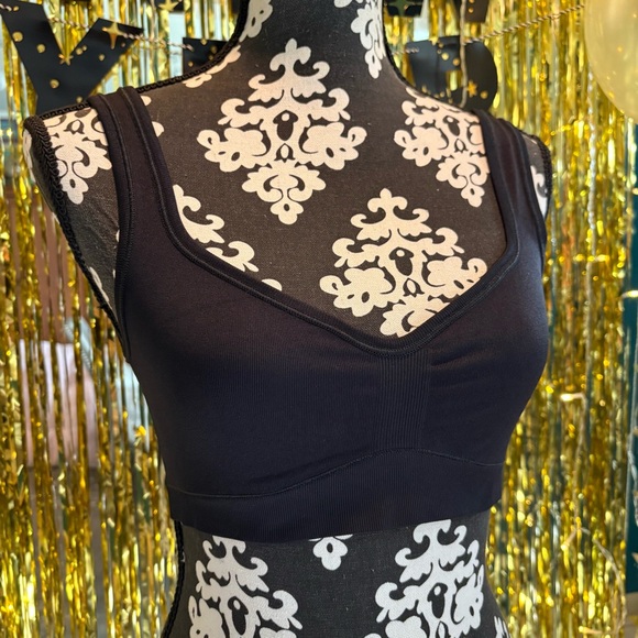 Urban Outfitters Out From Under Black Stretch Bra Top M/L Medium Large EUC Bella - Picture 2 of 10